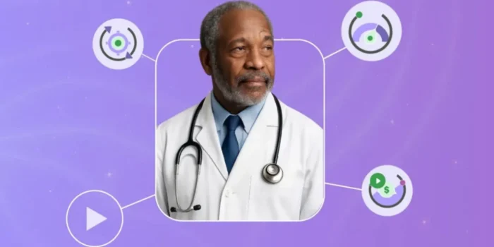 Pharma commercial leaders reviewing connected marketing measurement data